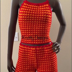 2pc Crop Top and Shorts